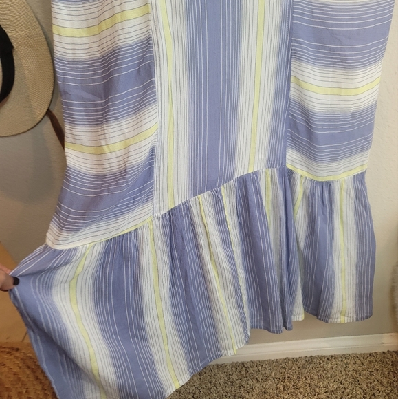 CASLON NORDSTROM STRIPE CAP SLEEVE ADJUSTABLE WAIST DRAWSTRING MAXI NEWSIZE XS - Picture 6 of 16